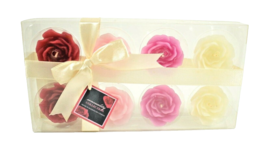 Sensuality Collection Hand Crafted Flower Candles 8 Pack Weddings Parties New - £4.50 GBP