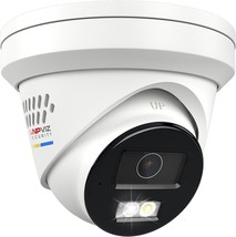 Anpviz 8Mp Ip Poe Camera,Active Deterrence Turret Ip Security Camera Out... - $98.95