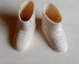 Barbie Doll 1970s White Ankle Boots Hong Kong - £6.14 GBP