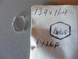 Vintage Bulova Crystal 1426P  13.9 x 11.4 NOS - $551.17 MXN