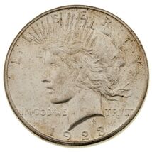 1923-S $1 Silver Peace Dollar in Choice BU Condition, Excellent Eye Appeal - $201.27