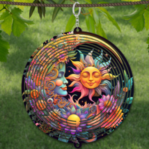 Sun &amp; Moon WindSpinner Wind Spinner 10&quot; /w FREE Shipping - £19.66 GBP
