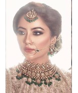 VeroniQ Trends-Bridal Kundan Meenakari  Necklace with Pearls and Quartz ... - £217.29 GBP