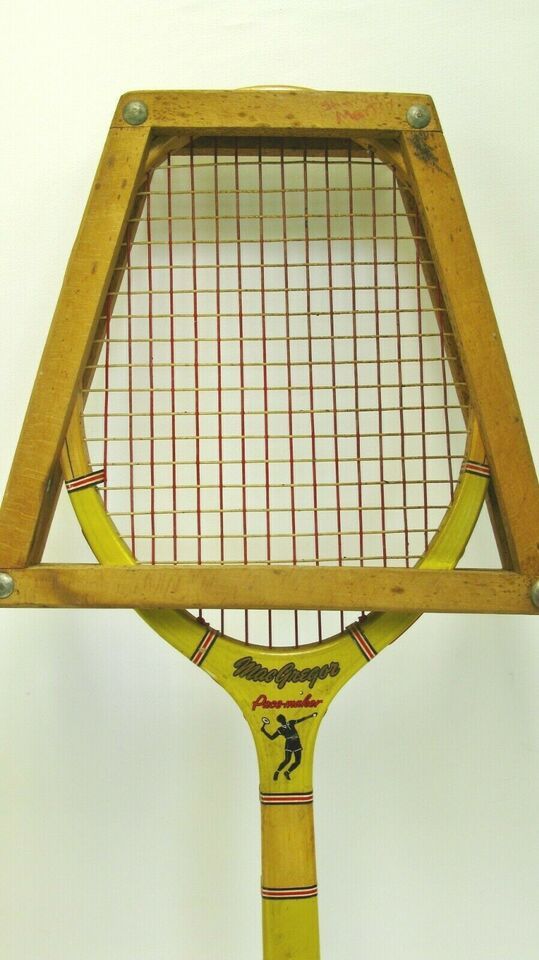 Vintage MacGregor Pace-Maker Wooden Tennis Racket Case Ray Martin - $9.46