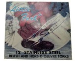 Vintage Little Fork Set 12 Stainless Steel Cocktail Relish Hors D&#39;Oeuvre... - $23.75