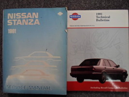 1991 Nissan Stanza Service Réparation Atelier Manuel Set Usine OEM Livres 91 - £37.61 GBP