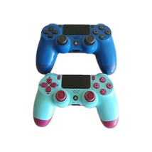 2 Blue Sony Playstation PS4 DualShock 4 Wireless Controllers, Read Descr... - $18.00