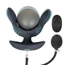 Vibrating Butt Plug Anal Vibrators Inflatable Anal Dilator Remote Control Vibrat - £34.75 GBP