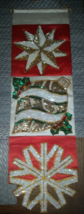 Antique Old Hand Made Sequin &amp; Beaded Christmas Wall Hanging Decoration - $49.99