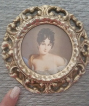 Old Vintage Pictorial Wall Picture Hanging Victorian Picture Made in Italy - $28.00