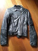 All Saints Marsden Leather Jacket (Size: UK10/US6) EUC - £290.14 GBP