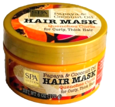 SPA Luxury Papaya/Coconut Oil Hair Mask Quenches Curls w/ Plumeria Extra... - $8.79