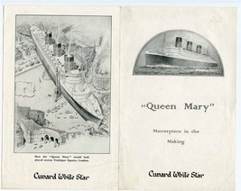 Queen Mary Masterpiece in the Making Brochure Cunard White Star 1935 - £58.53 GBP
