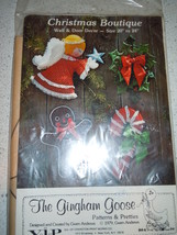 Christmas Boutique Wall &amp; Door Décor The Gingham Goose 1979 New - £3.96 GBP