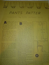 Pants Patter Vogue Patterns 1972 Tips on Pant Making - $1.99