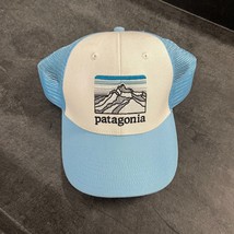 Patagonia Hat Baseball Mesh Sides Mountains Gray Blue White - £19.46 GBP