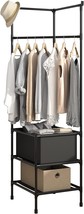 Black Moyipin Coat Rack Freestanding Closet Organizer, Simple Hall, Bedr... - £31.35 GBP