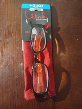 Wink By ICU Eyewear +2.50 With Black/Red Case-Brand New-SHIPS N 24 HOURS - $39.48
