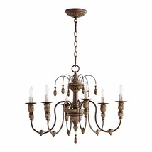 French Cottage Farmhouse  Beaded Chandelier Copper color! - $369.51