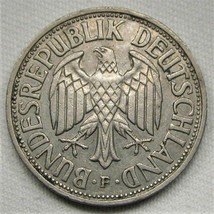 1955-F Germany 1 Mark XF Coin AD929 - $36.70