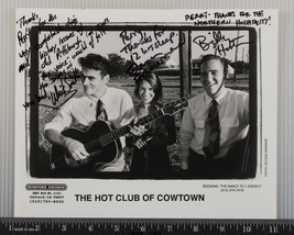 The Hot Club Of Cowtown Autograph Signed 8x10 B&amp;W Promo Promotional Photo tob - £34.78 GBP