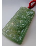 Icy Ice Light Green 100% Natural Burma Jadeite Jade Dragon Pendant # 105... - £458.24 GBP