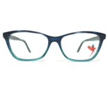Maui Jim Eyeglasses Frames MJO2114-57A Clear Blue Horn Cat Eye 53-16-135 - $51.21