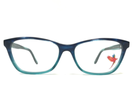 Maui Jim Eyeglasses Frames MJO2114-57A Clear Blue Horn Cat Eye 53-16-135 - £40.18 GBP