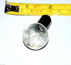 glass ball globe round knob handle cabinet pull black - $1.97