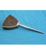 Vintage Antique 11&quot; Wood Inlaid Pan Crafts Inc Hair Brush Grooming  Unique - $846.94 MXN