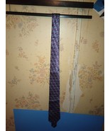 City Streets Tie Men&#39;s Purple/Gray w/ Blue Diamonds 55&quot; Long 2.5&quot; Wide 1... - £10.26 GBP