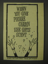 1964 Pierre Cardin Perfume Ad - When you give Pierre Cardin she gets scent - $18.49