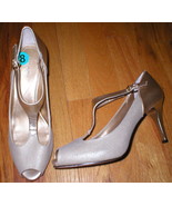 NEW $98 Womens Tahari Metallic Gold Heels Shoes 8 Pump  - £23.58 GBP