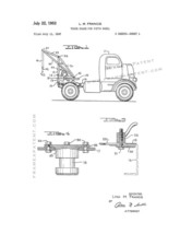 Truck Crane for Fifth Wheel Patent Print - White - $7.95+