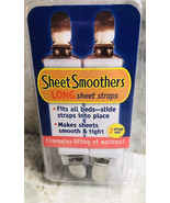 Sheet Smoothers Long Sheet Straps(2 Stap Set)Eliminates Lifting Of Mattress - £14.75 GBP