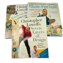 Christopher Lowell Decorating and Entertaining Hardcover Paperback Books u Set 3 - £26.90 GBP