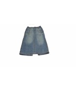 CATO Womens Stylish  Jeans Jean Skirt Size 10  Long  Distressed Fringed ... - £16.51 GBP