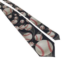 Ralph Marlin Mens Necktie Tie Just Balls 2003 Baseball Sports Work Dad Gift - £18.62 GBP