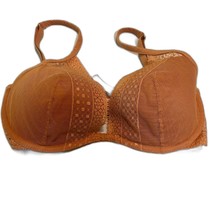 Victoria&#39;s Secret Incredible Plunge Peach Lace Lightly Lined Underwire B... - $15.99