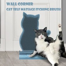 Cat Bliss: Self-Massage Brush with Catnip Wall Corner Grooming Toy - £21.07 GBP