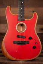 Fender American Acoustasonic Strat, Ebony Fingerboard, Dakota Red - Blem - £1,298.41 GBP