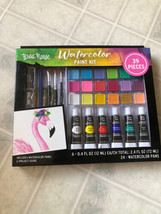 Brea Reese 40 pc Shimmer Watercolor Paint Kit Pink Flamingo new in package - £18.61 GBP