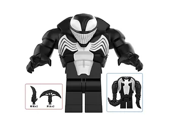 Minifigure Custom Figures For Sale Venom Deluxe Marvel Comic Spider-Man V2 - £6.44 GBP