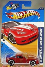 2012 Hot Wheels #162 Hw Main Street-Roanoke Fire &#39;11 Corvette Grand Sport Red - £6.61 GBP
