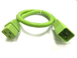 RiteAV - Heavy Duty Extension Power Cord, C19 TO C20, 12AWG, 20 AMPS, 250V (Gree - $18.19