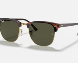 RAY-BAN CLUBMASTER CLASSIC SUNGLASSES RB3016F W0366 TORTOISE ON GOLD /GR... - $118.79