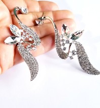 Crystal Chandelier Earrings, Rhinestone Drop Earrings, Pageant Prom Jewelry, 3.5 - £27.48 GBP
