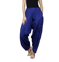 Beautiful Women Cotton Patiala Salwar Pants Regular Fit Salwar Pyjama Royal Blue - £13.77 GBP