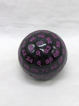 D100 Polyhedral 45MM Black Purple Dice - €17,36 EUR