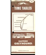 EASTERN GREYHOUND October 26 1958 timetable 40 New York Philly Baltimore... - $13.56 CAD